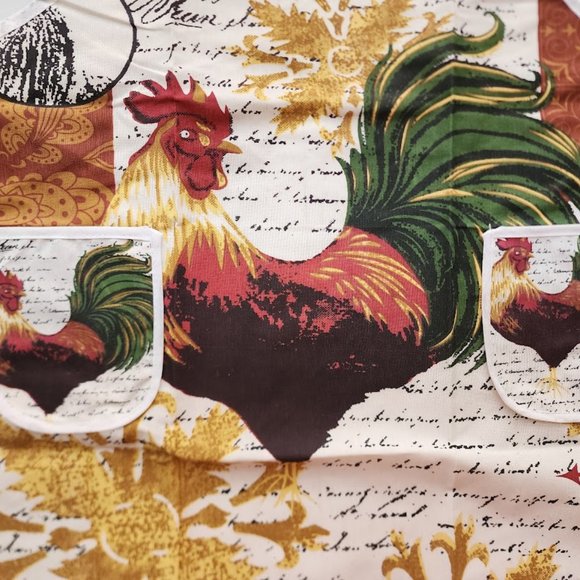 Fabric Kitchen Apron with pockets.*** 100% Cotton. - Picture 3 of 9